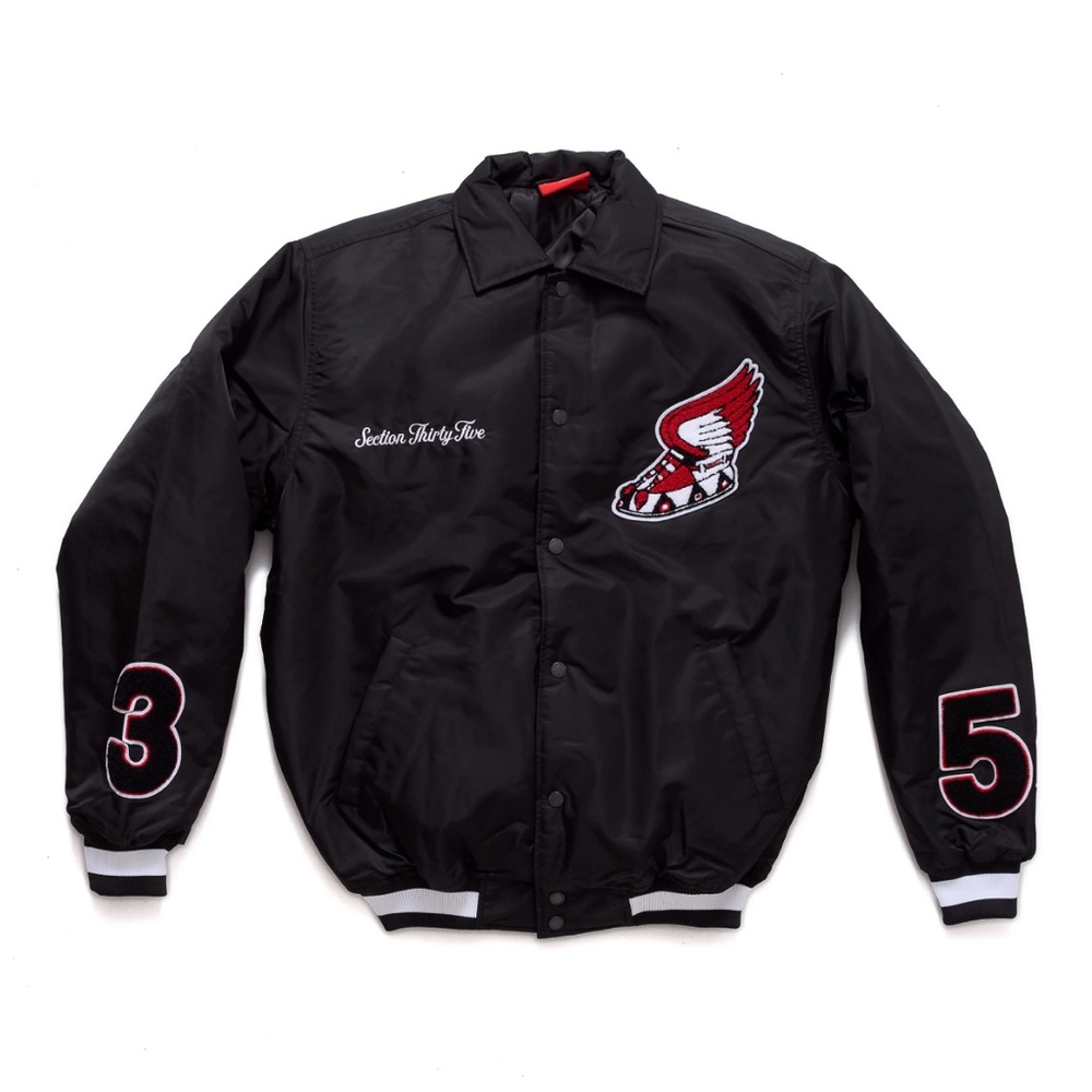 Section35 - Black bomber varsity jacket